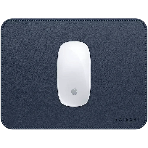 SATECHI Vegan-Leather Premium Mouse Pad (Blue)