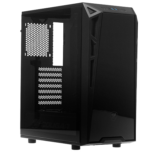 Корпус Cougar Turret, Midi Tower, ATX, Black, 2x2.5", USB2.0, 2xUSB3.0