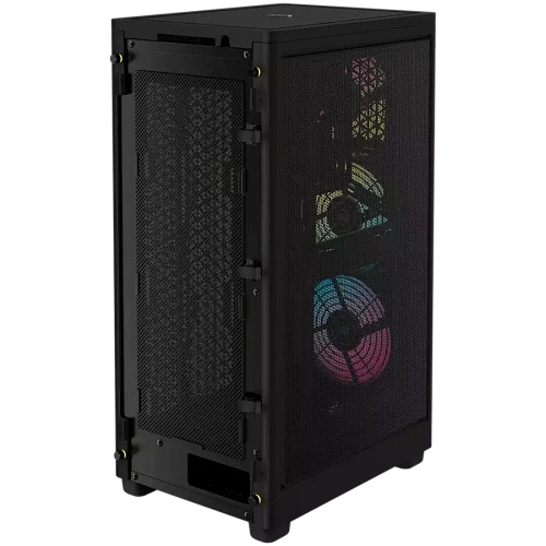 Корпус Corsair iCUE 2000D RGB Airflow, mini-ITX, Black, 3x2.5", 2xUSB3.0, USB-C