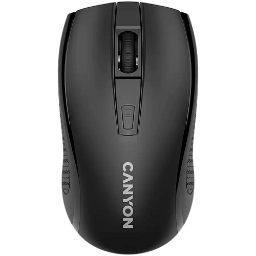 CANYON MW-7, 2.4Ghz wireless mouse, 6 buttons, DPI 800/1200/1600, with 1 AA battery ,size 110*60*37mm,58g,black