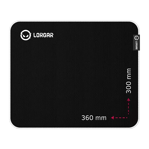 Lorgar Legacer 753, Gaming mouse pad, Ultra-gliding surface, Purple anti-slip rubber base, size: 360mm x 300mm x 3mm, weight 0.23kg