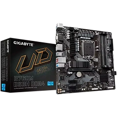 GIGABYTE Mainboard Desktop B760M DS3H DDR4 (LGA1700, 4x DDR4, 1xD-Sub, 1xHDMI, 2xDP, 2.5GLAN, 1x PCI Express x16 4.0, 2x PCI Express x1 3.0, 2xM.2, 4xSATA3, 1x USB Type-C, 5x USB 3.2 Gen1, 6x USB 2.0/1.1) mATX