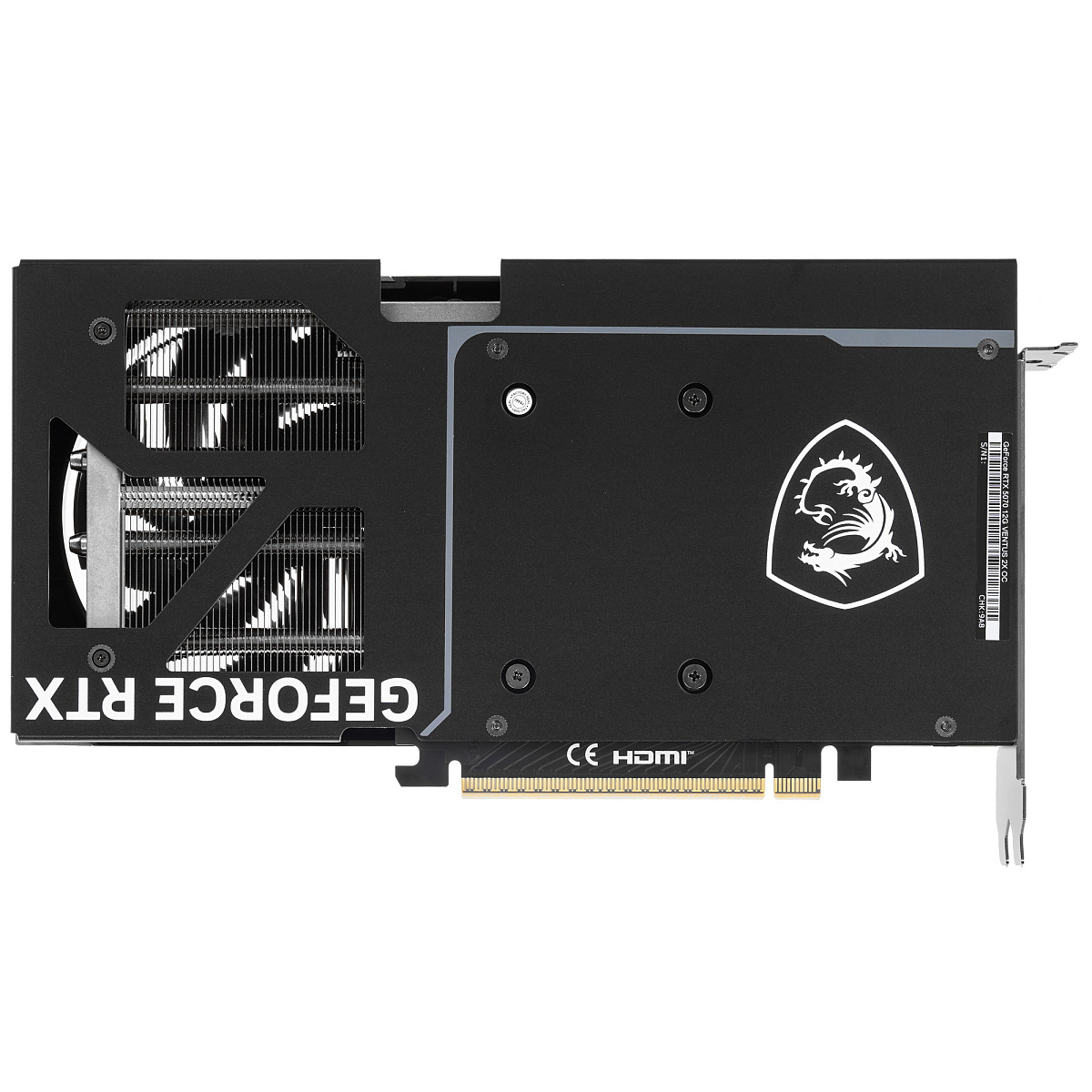 Видеокарта MSI GeForce RTX 5070 12G VENTUS 2X OC, 12Gb GDDR7 192-bit 1xHDMI 3xDP (G5070-12V2C)