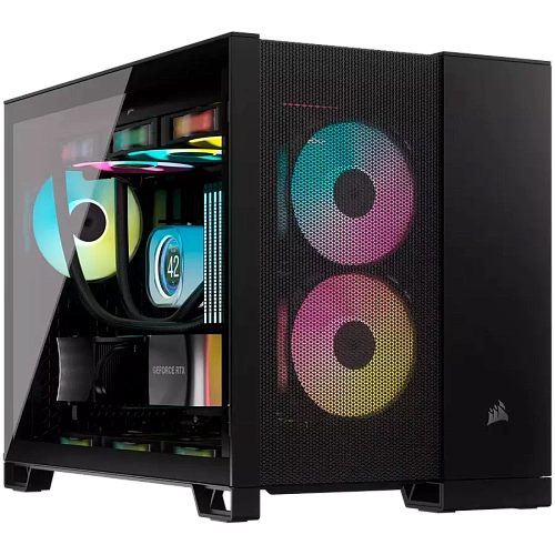 Case Corsair 2500D AIRFLOW, Tempered Glass,Micro-ATX, Black