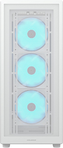 Корпус Cougar MX220 RGB, Midi Tower, ATX, White, 2x3.5"/2x2.5", 2xUSB3.0, USB-C