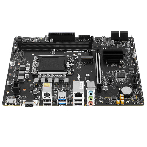 Материнская плата MSI PRO B760M-E DDR4 LGA1700 2xDDR4 4xSATA3 M.2 VGA HDMI mATX