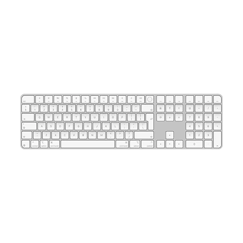Magic Keyboard with Touch ID and Numeric Keypad for Mac models with Apple silicon - Russian - White Keys,Model A3119