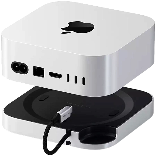 SATECHI Mac Mini M4 Stand & Hub with SSD Enclosure