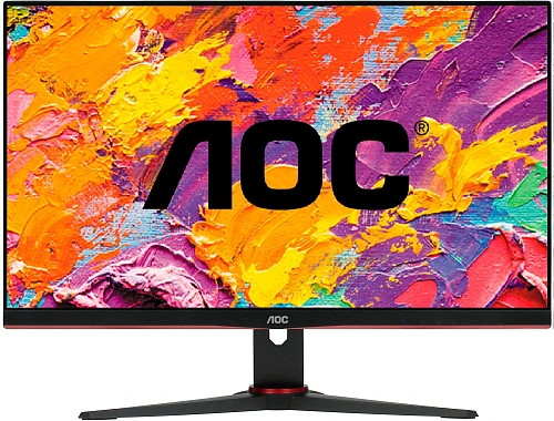Монитор 27" AOC Q27G2E/BK, Black-Red, VA, 2560x1440@155Hz, 250кд/м2, 3000:1, 1ms, 2xHDMI, DP