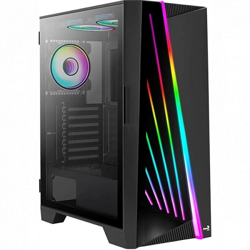 Корпус AeroCool Mirage-G-BK-v2, Midi Tower, ATX, Black, 2x3.5"/3x2.5", USB, 2xUSB3.0