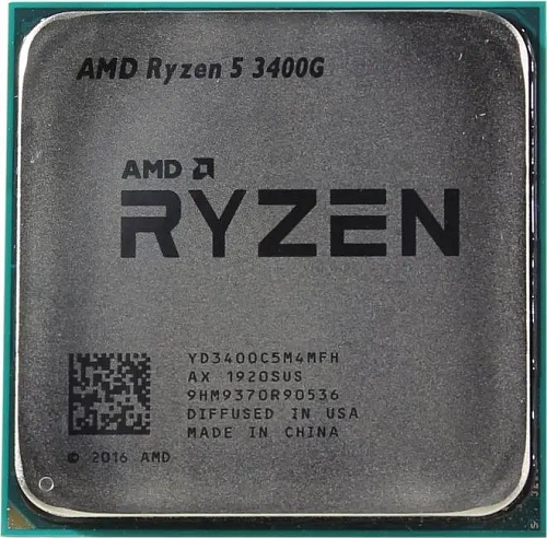 AMD Ryzen 5 3400G, AM4/4 cores/Zen+/3.7GHz/4MB L3/12nm/Radeon RX Vega 11/65W, OEM