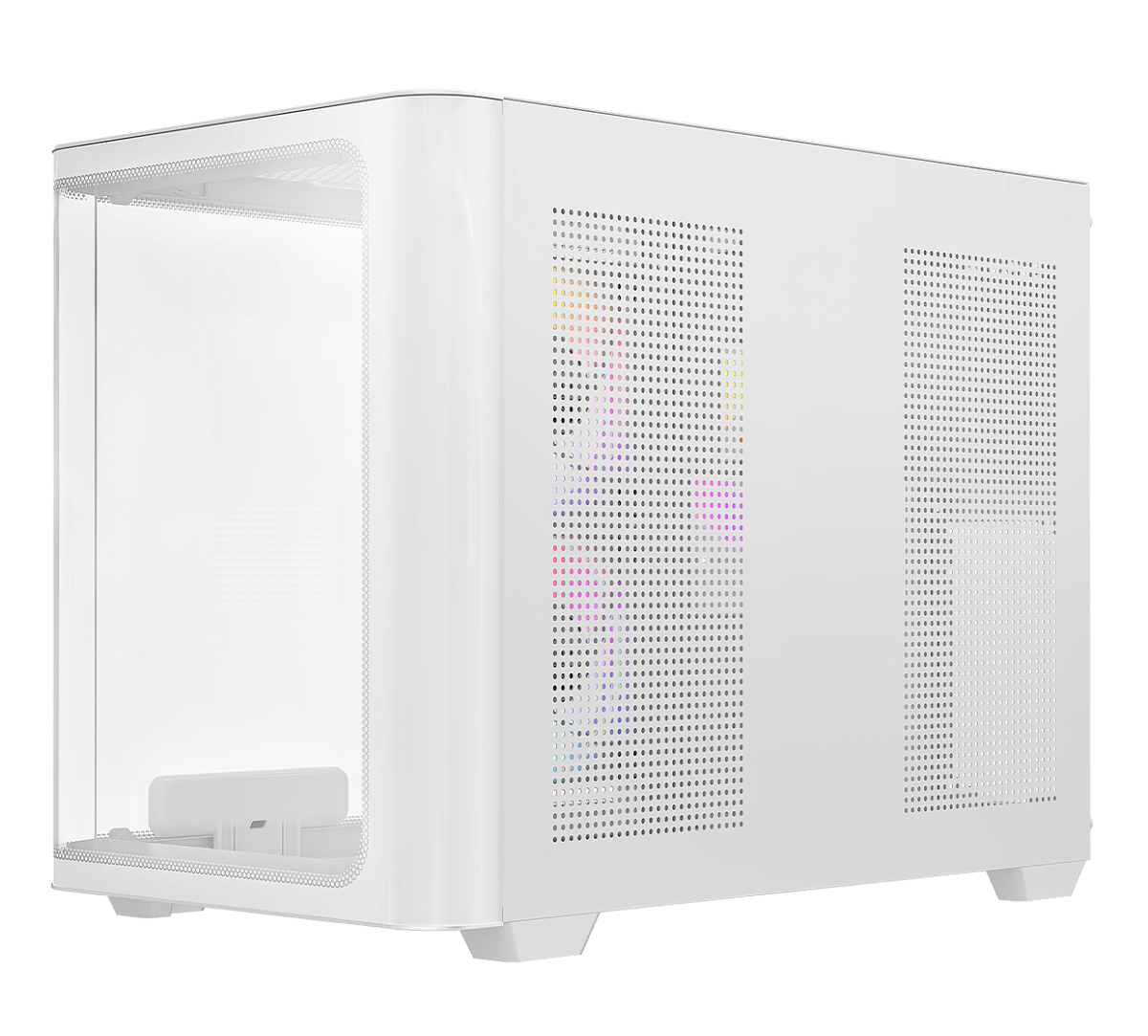Корпус Ocypus Iota C50 WH Curve ARGB Digital mATX/ITX 2xUSB Type-C Белый Iota-C50-WHD300CD-GL