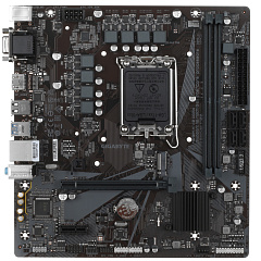 Матплата Gigabyte H610M H V2, iH610, S1700, mATX, 2DDR-5, PCI-Ex16, 4SATA, 1xM.2, VGA, HDMI, 12USB