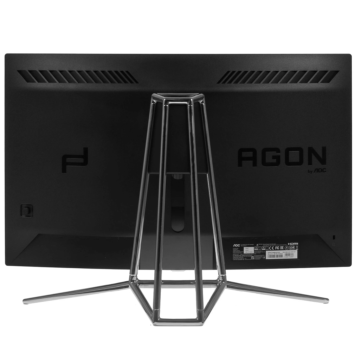 Монитор 27" AOC AGON PD27, Black-Silver, VA, 2560x1440@240Hz, 550кд/м2, 2500:1, 0.5ms, 2xHDMI, 2xDP