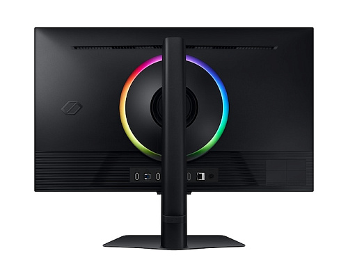 Игровой монитор Odyssey G7 27" SAMSUNG LS27DG702EIXCI IPS 4K UHD (3840x2160) 144Hz 1мс 350кд/м2 1000:1 2xHDMI 1xDP 2xUSB3.0, USB-B Upstream Port, Ethernet, Wi-Fi 5, Bluetooth,   Регулируемая по высоте подставка 120мм, Поворот Экрана, Черный с Подсветкой