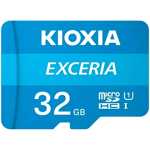 KIOXIA LMEX1L032GG2; 32GB microSD KIOXIA Exceria (M203) UHS I U1 with adapter