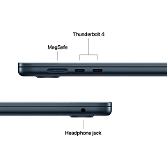 15-inch MacBook Air: Apple M4 chip with 10-core CPU and 10-core GPU, 16GB, 256GB SSD - Midnight,Model A3241