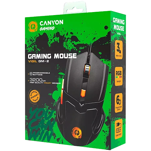 CANYON mouse Vigil GM-2 RGB 6buttons Wired Black