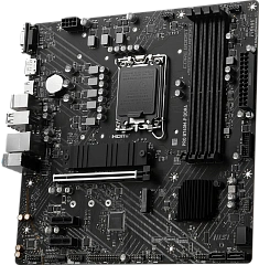 Матплата MSI PRO B760M-P, iB760, S1700, mATX, 4DDR-5, 1xPCI-Ex16, 4SATA, 2xM.2, VGA, HDMI, DP, 12USB