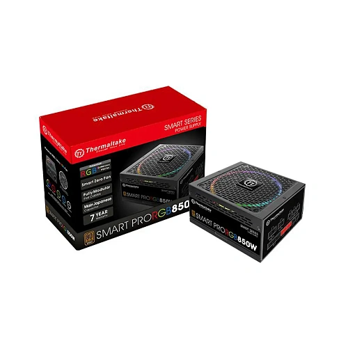 БП ATX 850W Thermaltake Smart Pro RGB, 14sm fan,24+4/24+8,9SATA,6Molex,4x6p/4x2p PCI-E,ATX