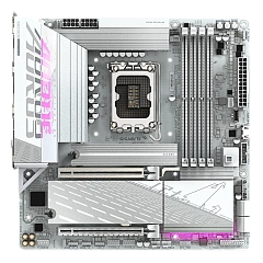 Матплата Gigabyte B860M Aorus Elite WiFi6E ICE,iB860,S1851,mATX,4DDR-5,2xPCI-Ex16,3M.2,HDMI,DP,15USB