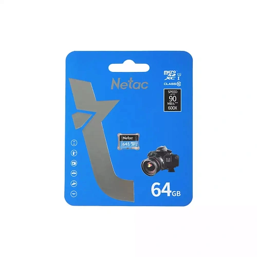 Карта памяти Netac NT02P500STN-064G-S U1/C10 64GB